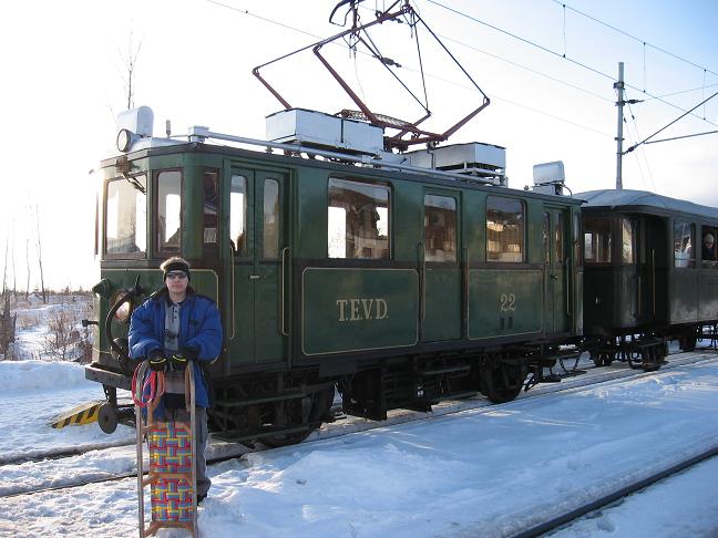 old tram model